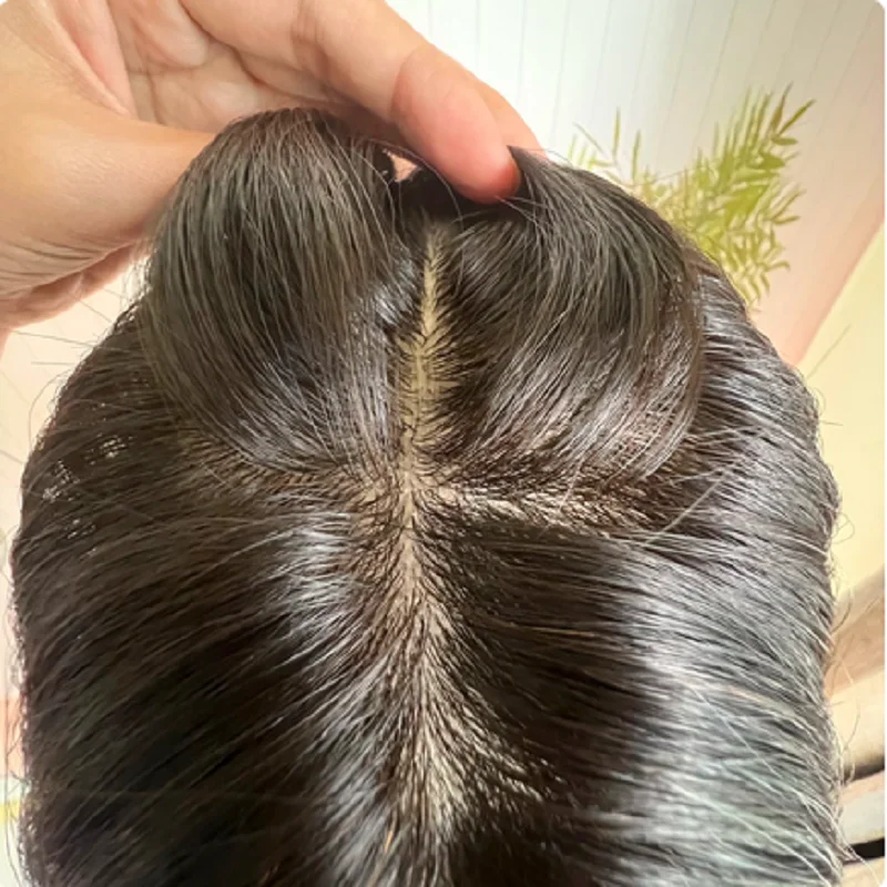 Pelucas de cabello humano judío con encaje HD, pelo ombré marrón ondulado suave sin pegamento, Base de seda de 30 pulgadas, 5x5, peluca Europea prearrancada