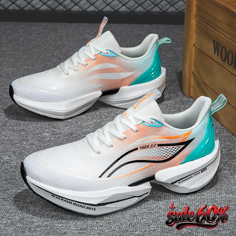 

Men's Shoes Air Cushion Runner Trainers Carbon Board Tenis Marathon Sports Running Shoes Women Athletic Speciality Sneakers