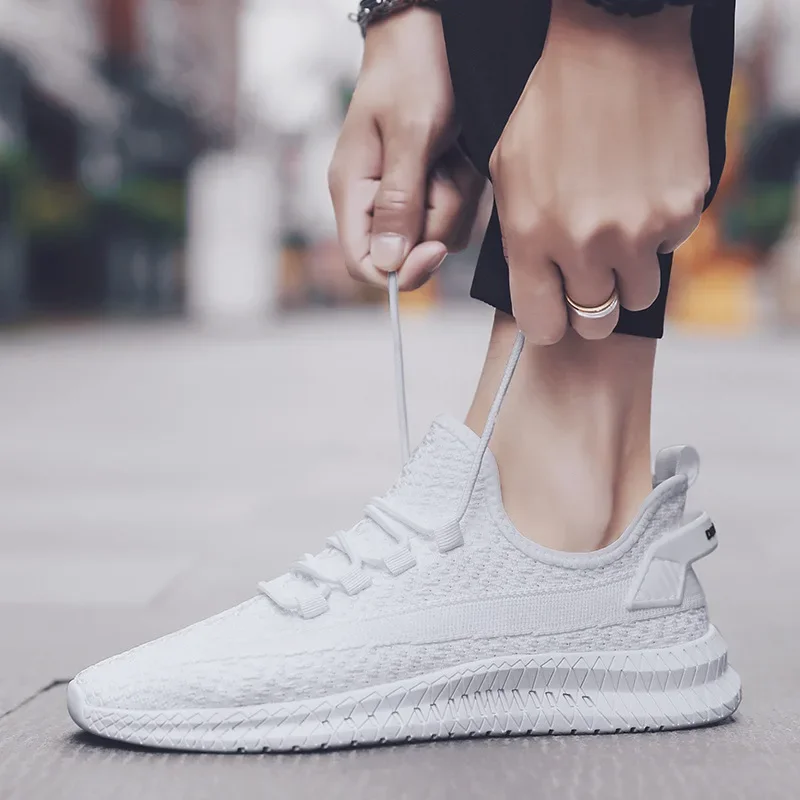 Men's Woven Shoes 2025 New Brand Breathable Sports Shoes High Quality Men Footwear Trainers Sneakers Zapatillas Hombre Deportiva