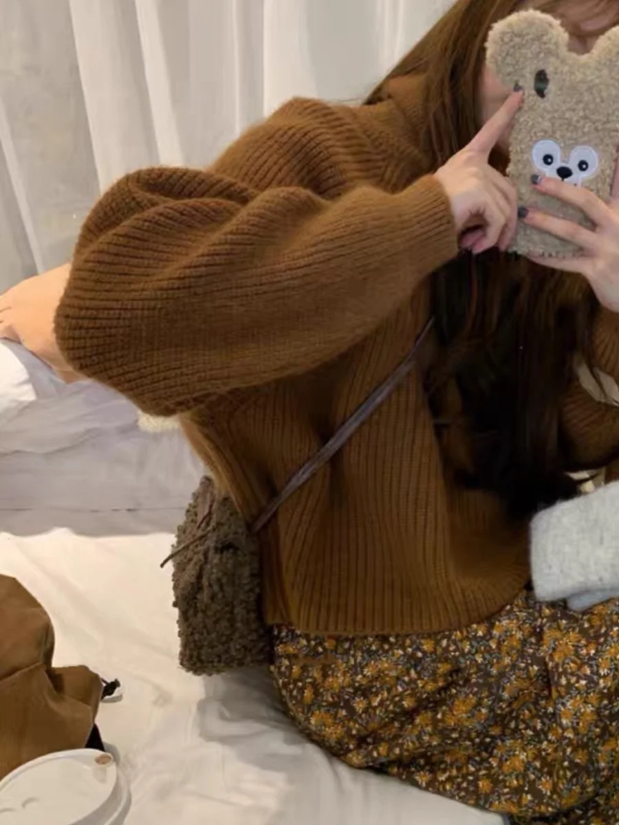 

Loose Women's High Collar Sweater Thiened Lazy Sle Striped Knitted irt Comfortable Cozy Winter Faion Commute Sle