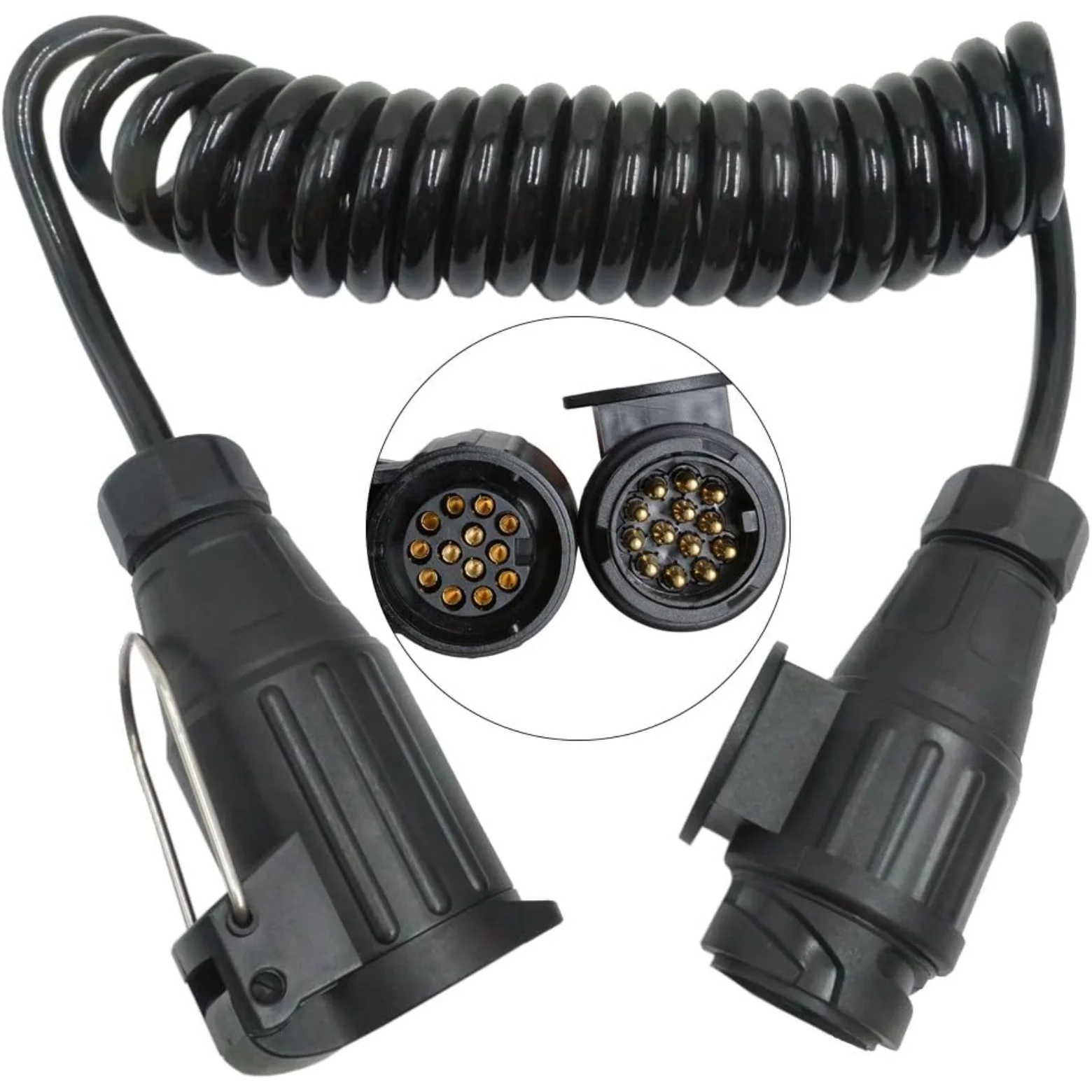 

2m 13 pin Male to female Trailer Extension Cable Caravan Extension Adapter Electrical Wiring Cable Connector