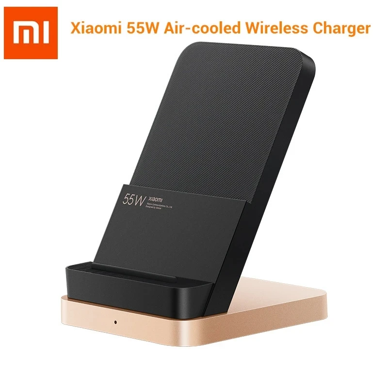 Original Xiaomi Wireless Charger 55W Fast Charging Stand Charging Dock Station Holder For Redmi Note 10 Pro Mi 10 11 Pro Phones