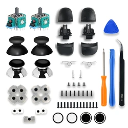 L1 R1 L2 R2 Trigger Buttons 3D Analog Joysticks Stick Sensor Module Thumb Sticks Conductive Rubber For PS5 Controller Repair Set
