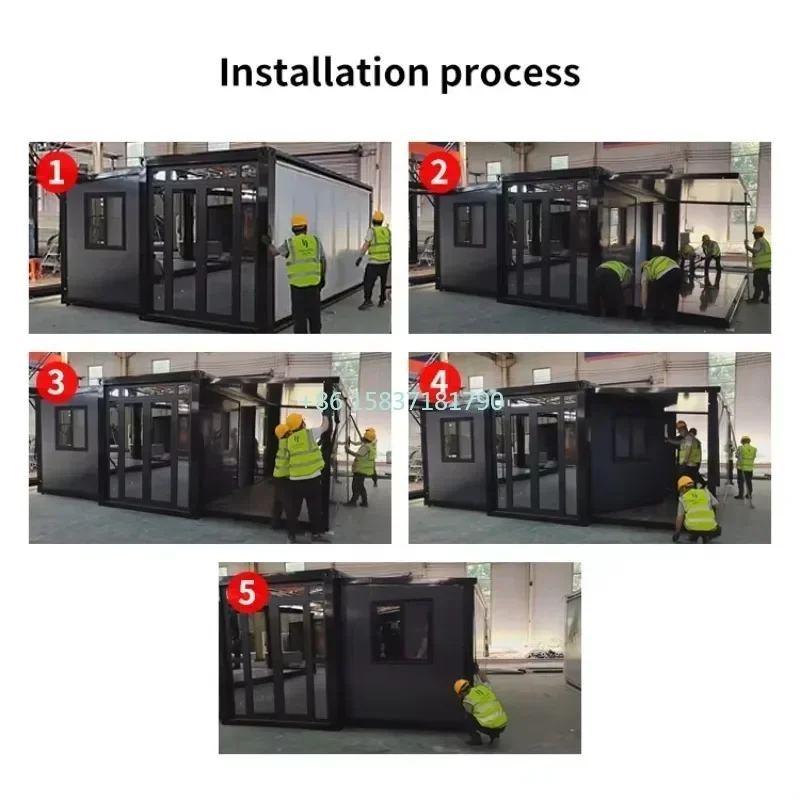 China Container House Prefab Prefabricated Shipping Portable Modular Home Mobile Foldable Living Expandable Container Houses