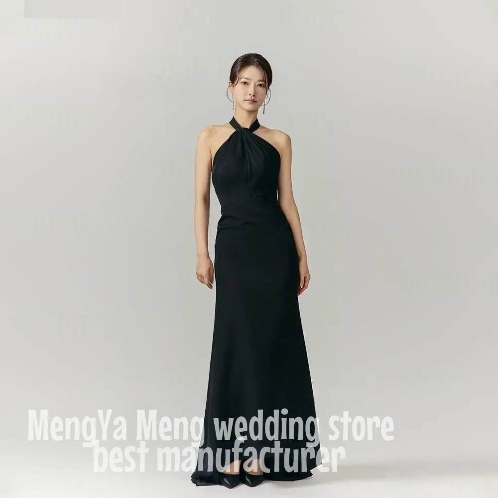 ZHUISHU 2025 Elegant Halter Wedding Dress 2 Style Mermaid And A Line Bridal Gown Floor Length Back Zip 웨딩드레스 Custom Made