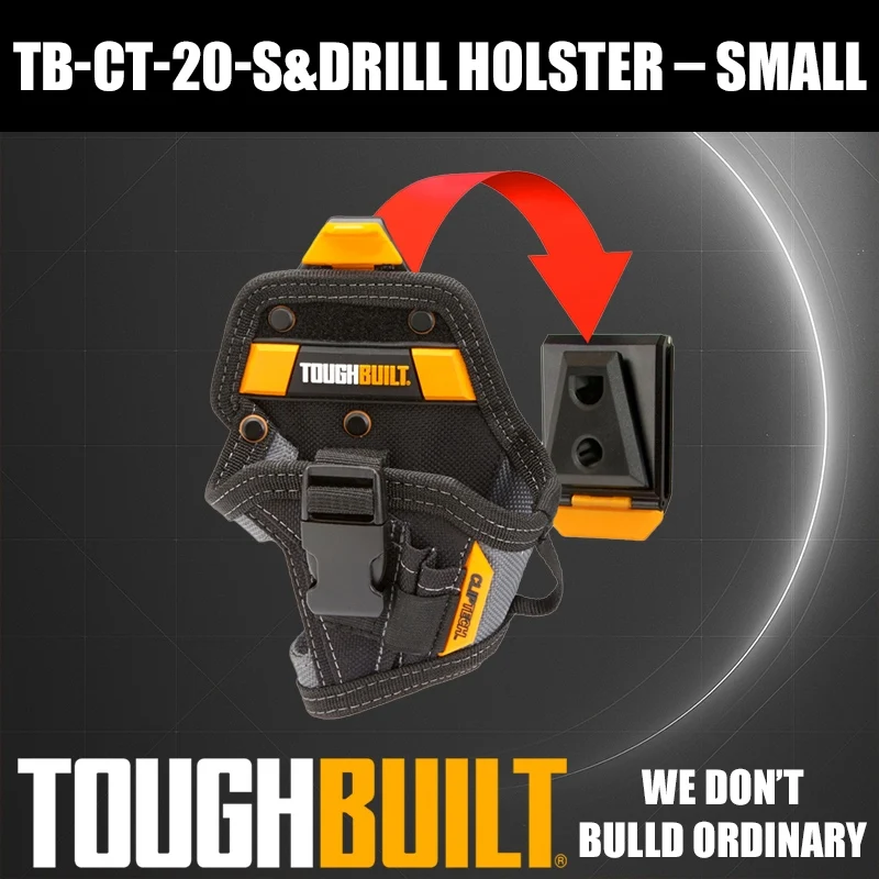 ToughBuilt TB-CT-20-S Small Electric Drill Holder Belt Buckle Tool Accessory