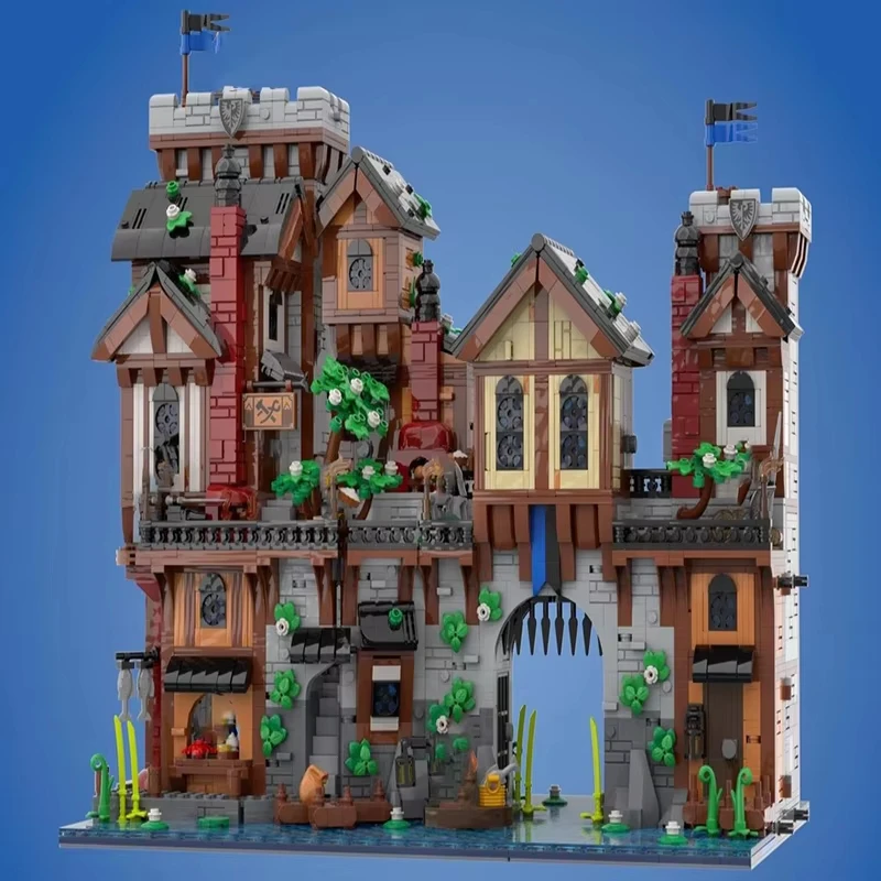

5628 PCS MOC Medieval Architecture Workshop Model DIY Assembly Building Block Toy Children's Birthday Gift