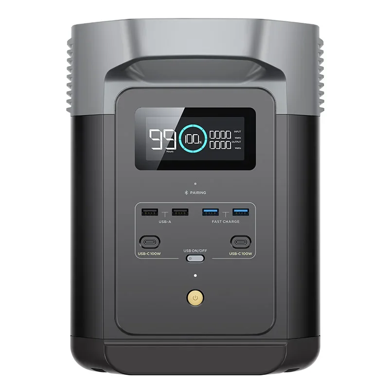 محطة طاقة ECOFlow 2 1800 وات قابلة لإعادة الشحن لمعدات توزيع الطاقة الاحتياطية للتخييم #3