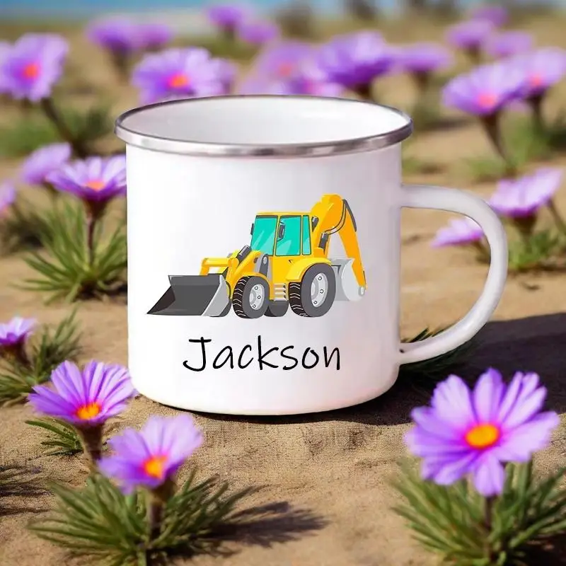 

Personalized Mug for Kids Hot Chocolate Custom Car with Name Mug for Boys Kids Handle Mugs Birthday Party Favors Children's Gift