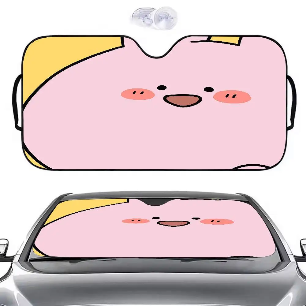 

Cartoon A-Asamimichan Cute Bunny Car SunShade Parasol Car Windshield Sun Shade UV Protection and Interior Cooler