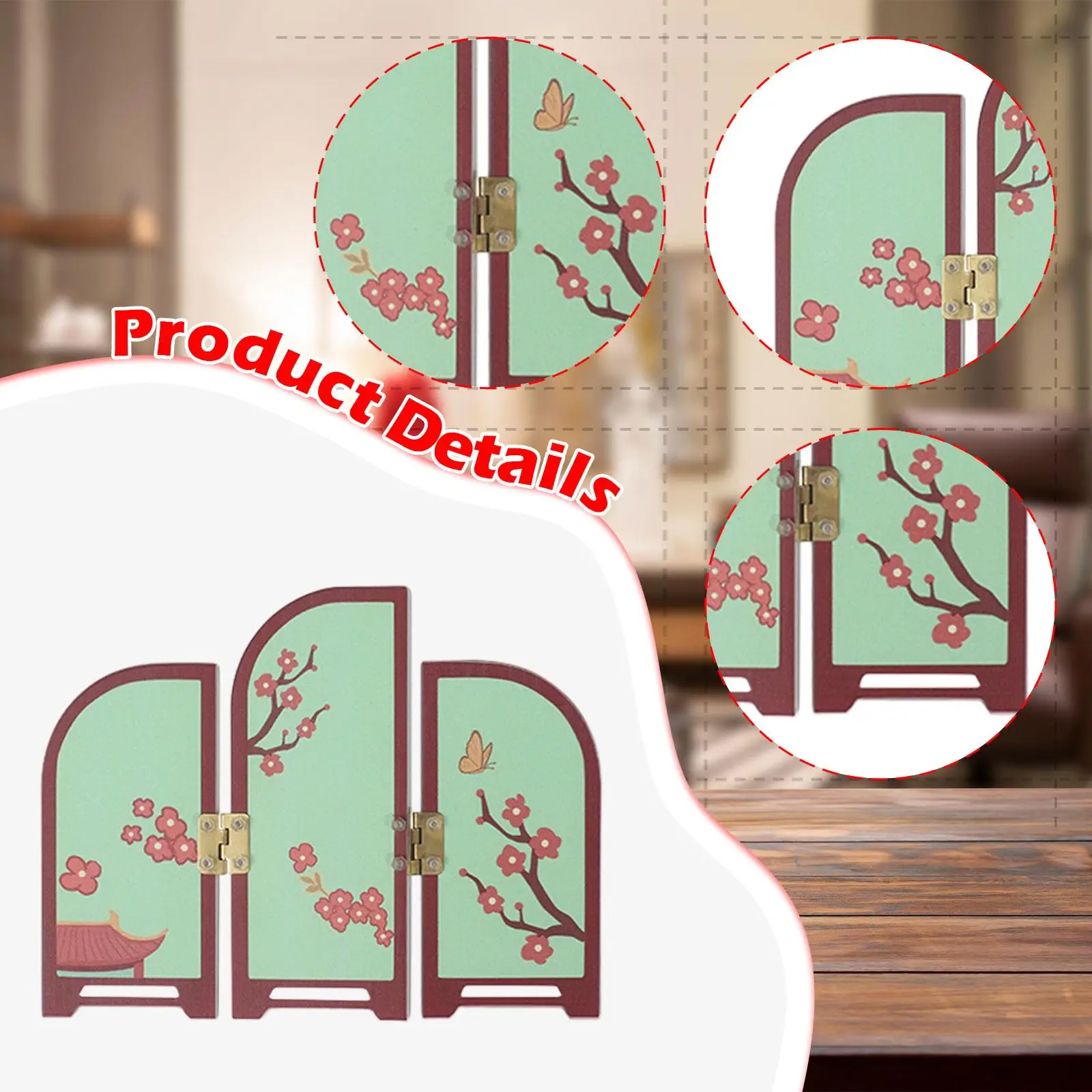 Decorative Screen Collectible Home Decor Table Decor Feng Shui Ornament for Bedroom Living Room Countertop Office Fireplace