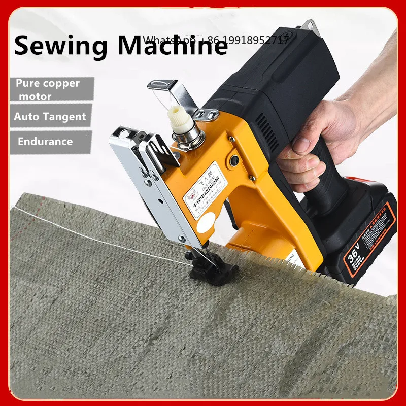 GK9-009 Sack Sewing Machine Small Portable Rechargeable Sewing Machine Integrated Wireless Woven Bag Sealing Hand-Held Packer