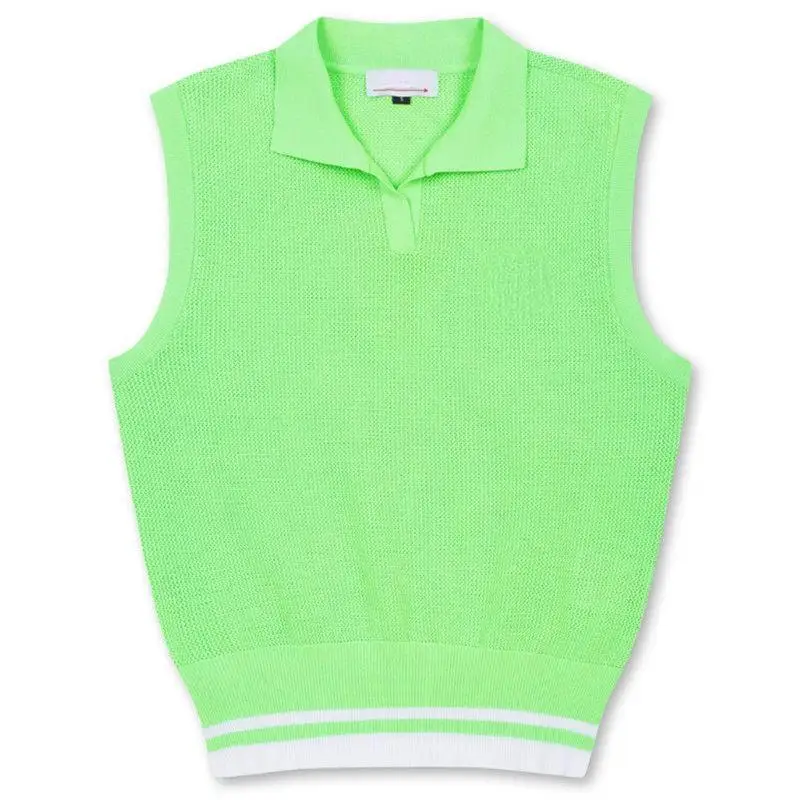 Womens Cool Breathable Knit Golf Vest 2026 Summer Sleeveless Tank Top Casual Sports Golf Waistcoat