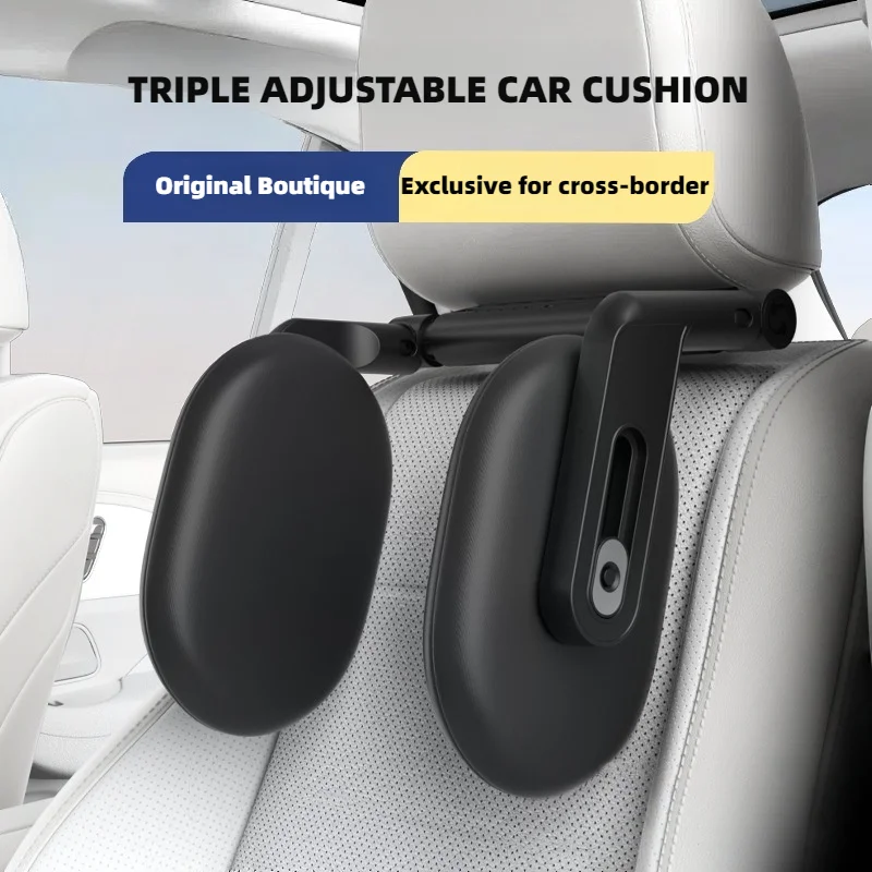 

SEAMETAL Multifunctional Car Headrest 3D Memory Foam Neck Support Pillow Free-Adjustment Neck Protection Pillow for Traveling