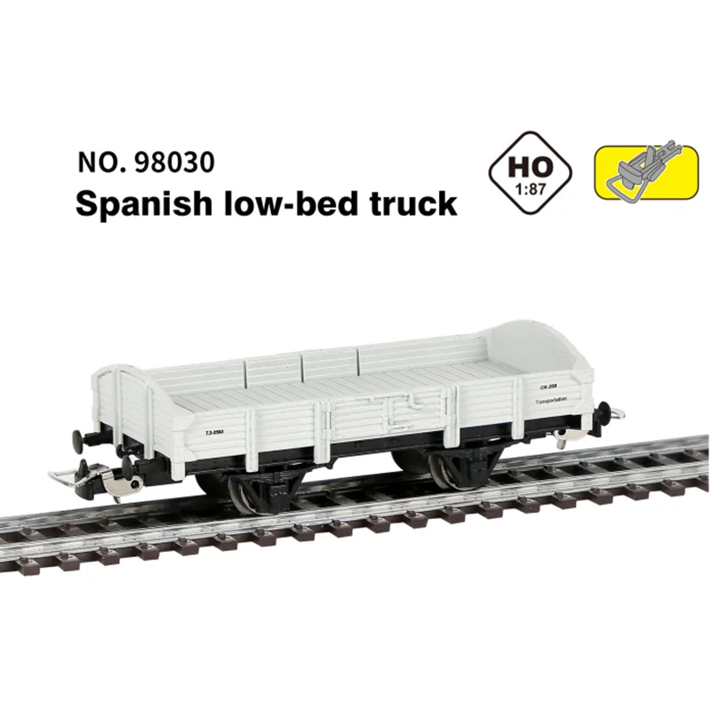 Diecast 1:87 Maßstab Spanisches Offene-Güterwagen-Modell aus Legierung – Simulationsspielzeug für Desktop-Sammlung, Geschenk, Dekoration und Ausstellung