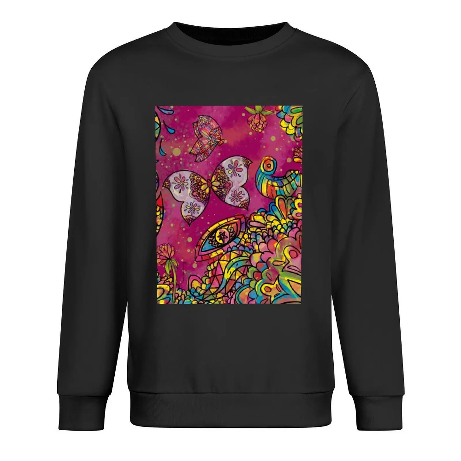 

Summer meadow by day Pullover men's coat aesthetic clothing men's autumn clothes new sweatshirts