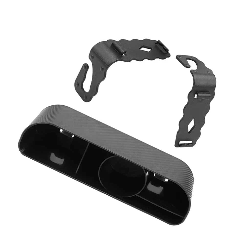 

3PCS Water Cup Holder Black Seat Storage Box Large Capacity ABS Hanging ganizer for Backseat Car Accessories