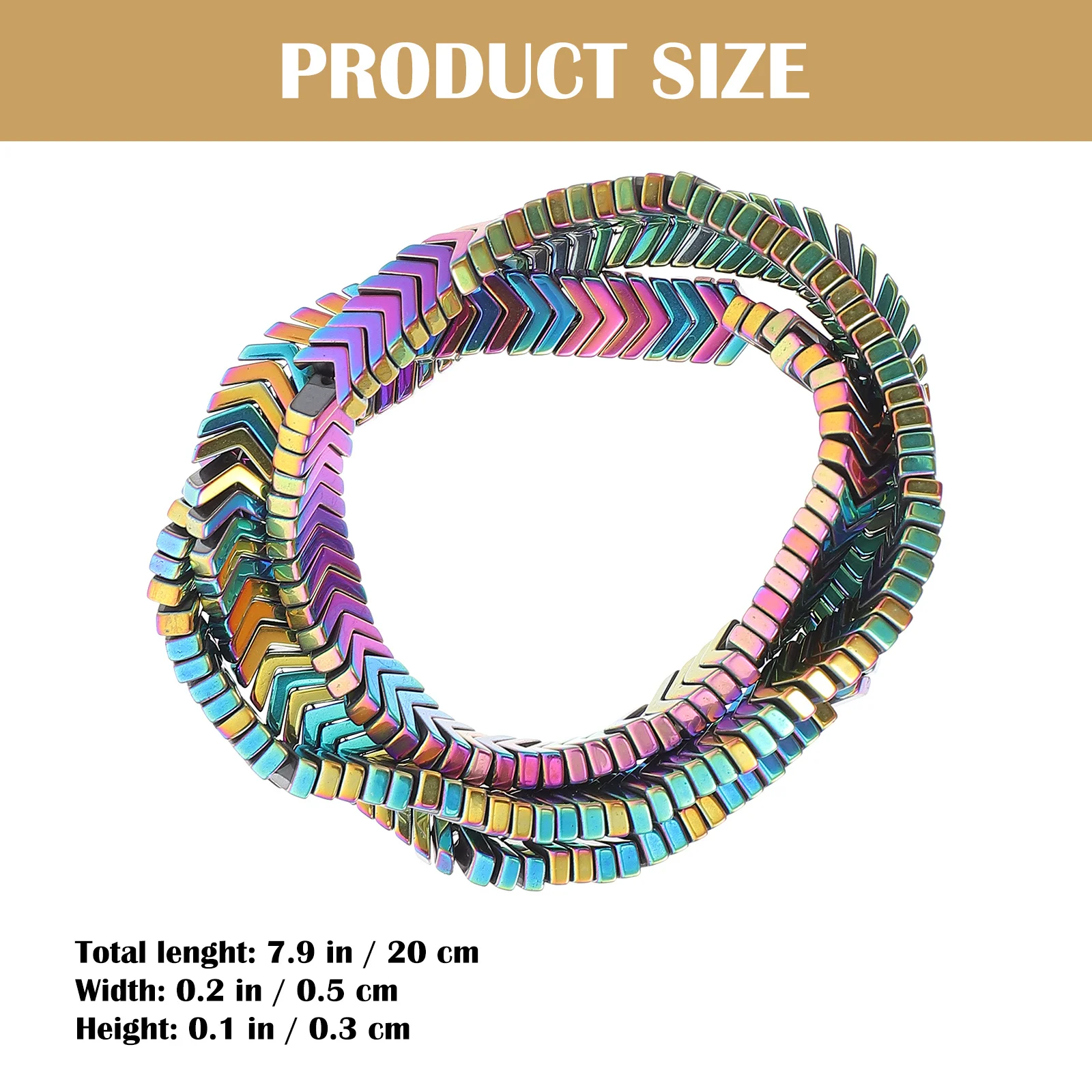 

Punk Jewelry Beads Metal for Bracelets Stone Charm Round Loose Making Small DIY
