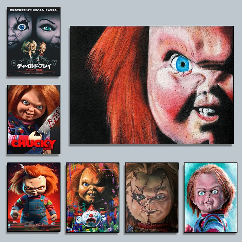 Classic Horror Movie B-bride of C-chucky Posters and Prints Canvas Printing Wall Art Picture for Living Room Home Decoration