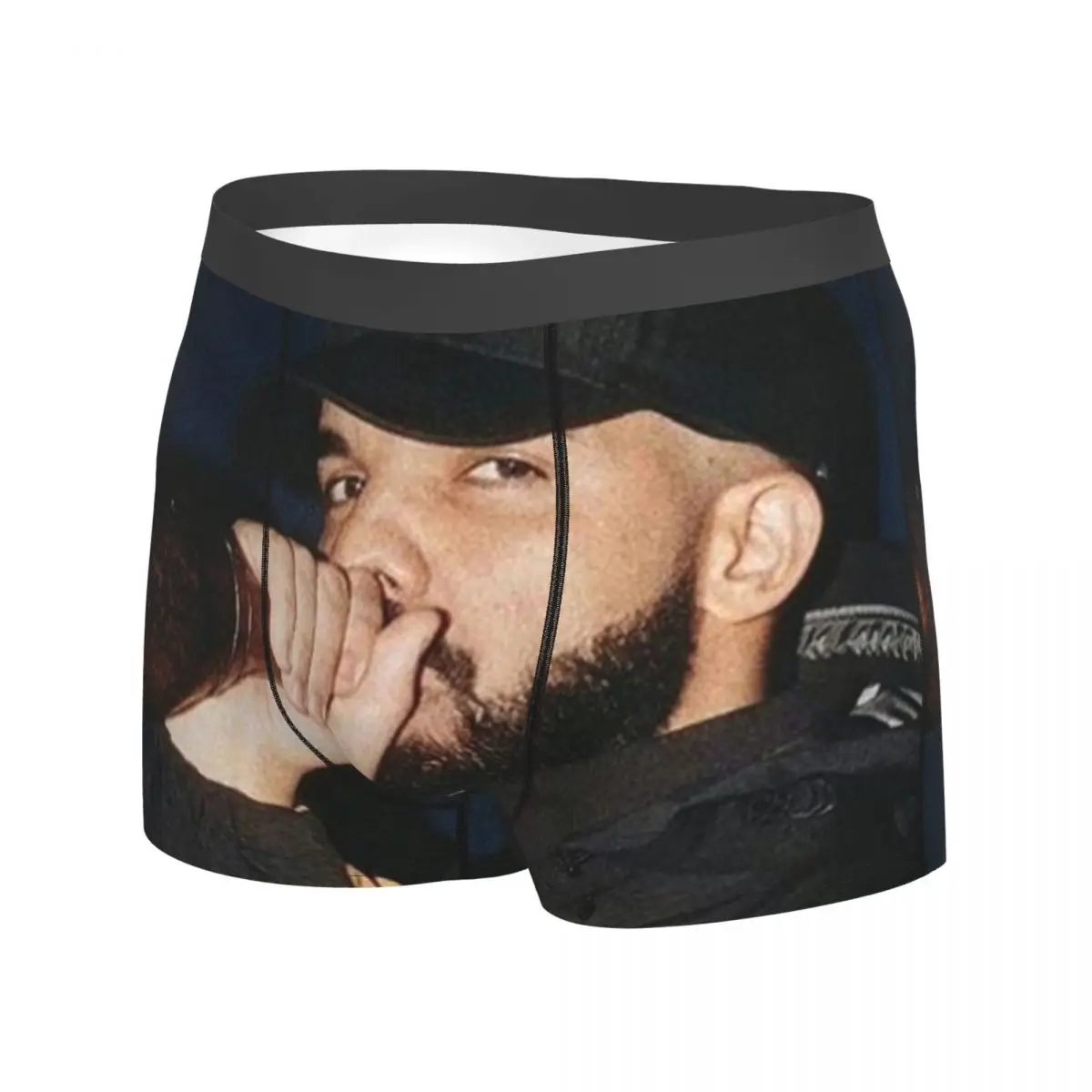 Drake Party Pooper Rapper Beer Underwear sing microphone lover music cool Males Boxer Brief Funny Boxer Shorts Hot Salses image 2
