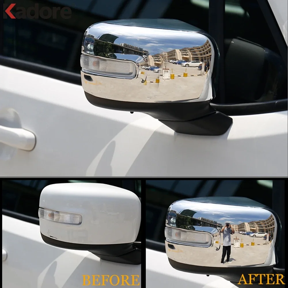 For Jeep Renegade 2014 2015 2016 2017 2018 2019 Chrome Door Rearview Mirror Cover Side Wing Mirrors Trim Exterior Accessories