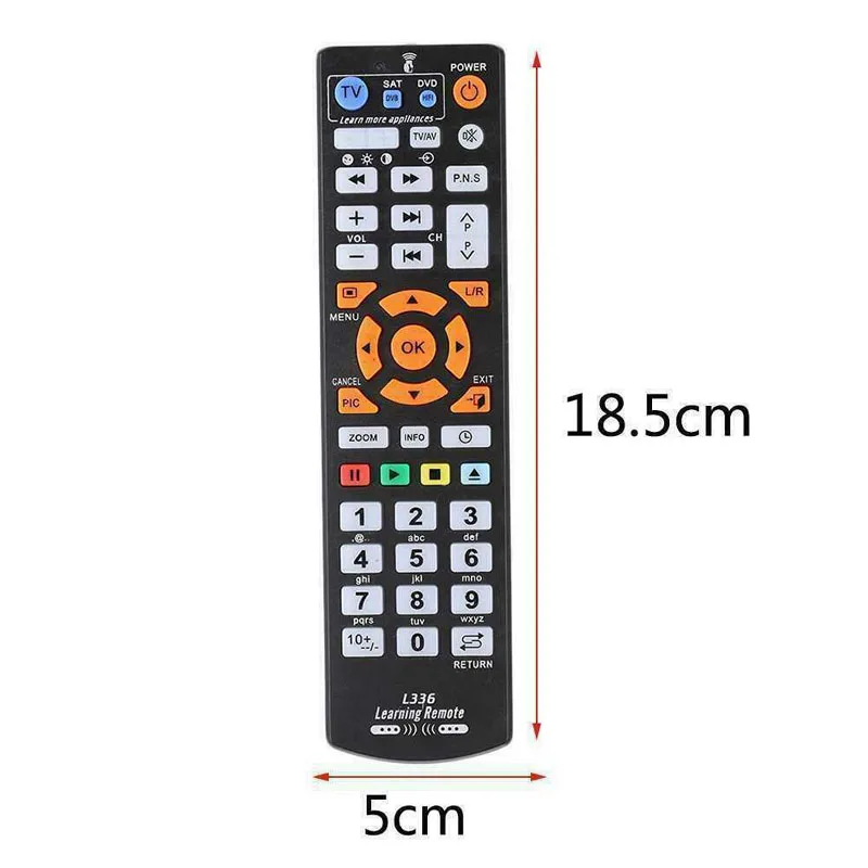 New L336 Universal Smart Remote Control With Learn Function For TV CBL DVD SAT STB DVB HIFI TV BOX VCR STR-T Learning Controller