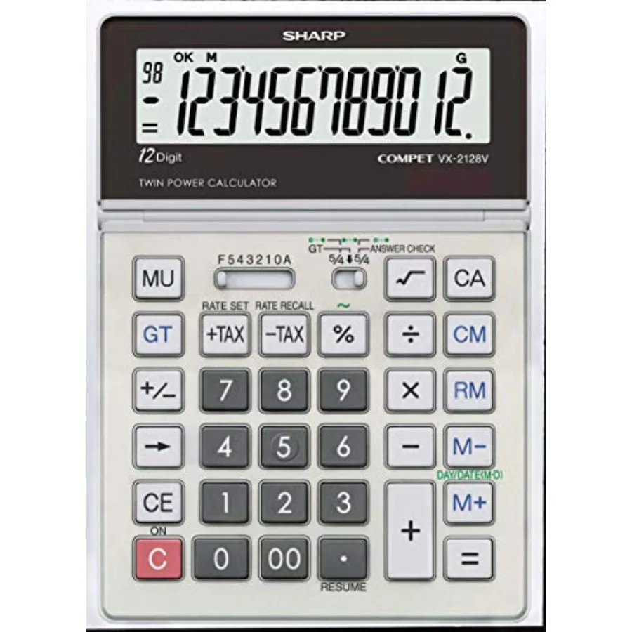 

Портативный настольный калькулятор VX2128V