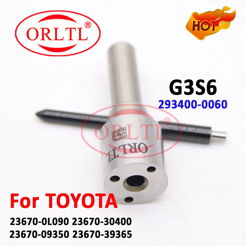 Free Shipping 293400-0060 Auto Accessoires Common Rail Injector Nozzle G3S6 for TOYOTA 23670-0L090 23670-30400 23670-39365