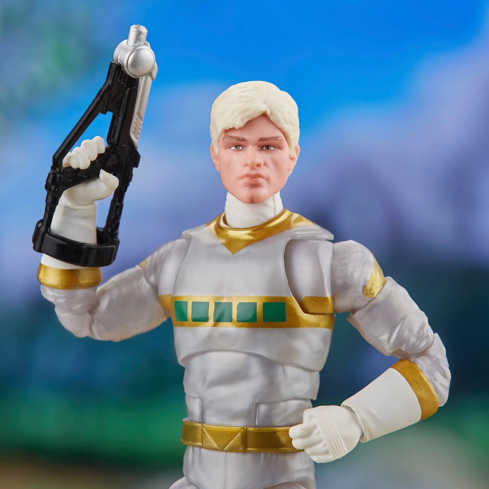 Hasbro Mighty Morphin Power Rangers Anime Action Figures Toys model POWERRANGERS Space Silver Warrior Adam In Stock 6 inches