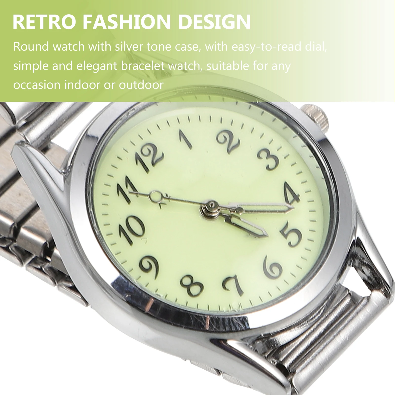 شريط مطاطي رقمي كاجوال مضيء مريح وخفيف الوزن ومتين وكلاسيكي أنيق ميكانيكي ووقت دقيق