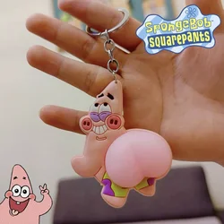 SpongeBob Patrick Star Keychain Cartoon Anime Key Ring Creative Pendant Jewelry Girl Backpack Decorative Chains Accessories Gift