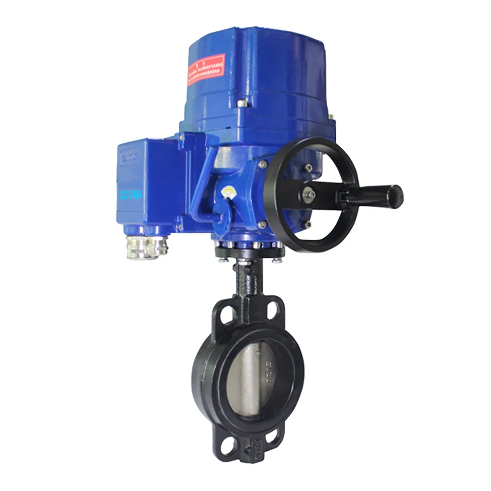 COVNA Explosion Proof Electric Actuator Cast Iron Motorized Butterfly Valve