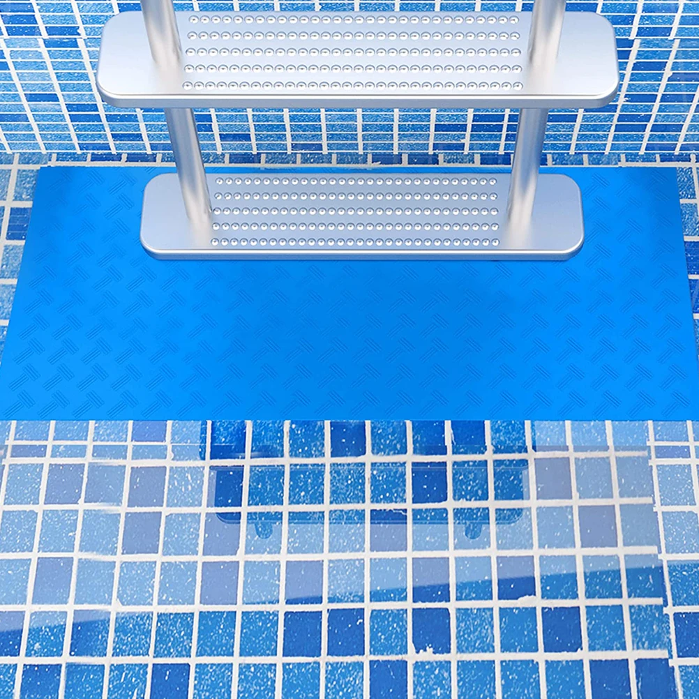 حصيرة سلم بارليكي غير قابلة لحمام السباحة، قوية لحمامات السباحة، سهلة التركيب