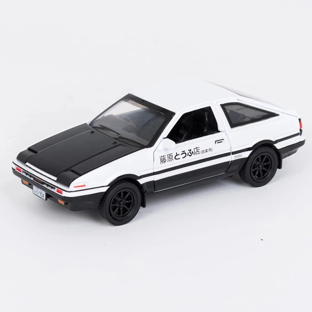 1/32 Initial D AE86 Alloy Car Models Toys Alloy Diecast Scale Car Model With Light Sound Pull Back Toys Childens Gifts For Boys