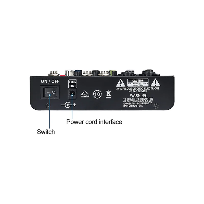 เครื่องผสมสัญญาณเสียงแบบมืออาชีพ18dBm เล่นด้วย USB จอแสดงผลแบบ HD Phantom Power 99 DSP Effects การ์ดเสียง4ช่องสัญญาณเครื่องผสมบลูทูธ