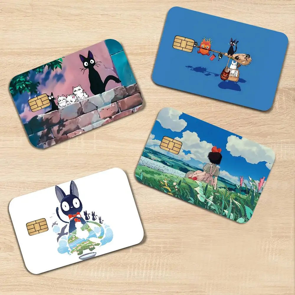 Kiki's Delivery Service Anime Young Creidt Card Debit Card Sticker Film Case Front Tape For Small Big Chip No Chip