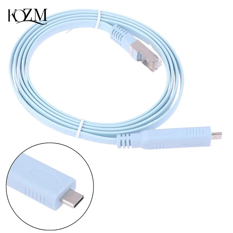 1.5m Usb C To Rj45 Console Cable Rs232 Serial Adapter For Router Rj 45 Data Cable Converter Type-C Switch Control Cables