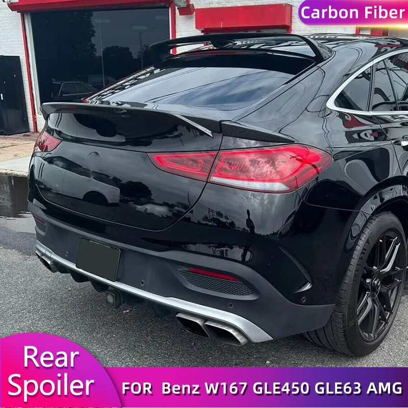 

Carbon Fiber Rear Roof Spoiler Lip Wing for Mercedes Benz GLE C167 Sport Coupe 2020-2022 Car Rear Trunk Wing Spoiler