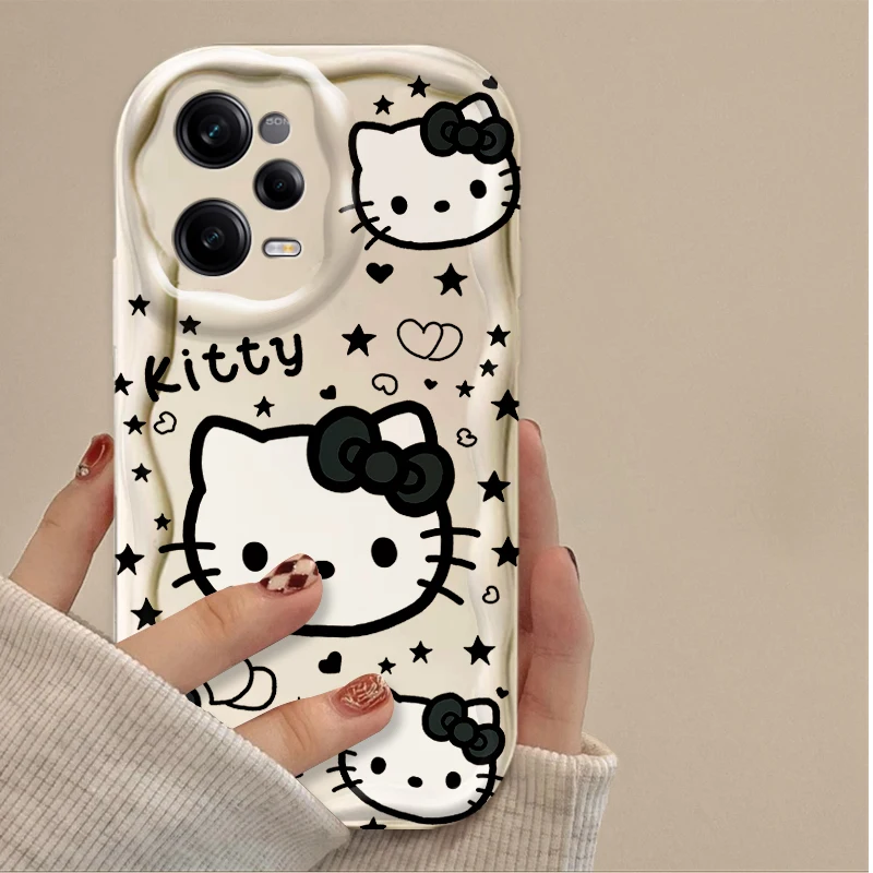 Sanrio Hello Kitty Soft Phone Case for Xiaomi Redmi Note 14 13 12 11 10 9 Pro Plus 14S 12S 11S 10S 9S Redmi 14C 14R 13C 12 4G 5G