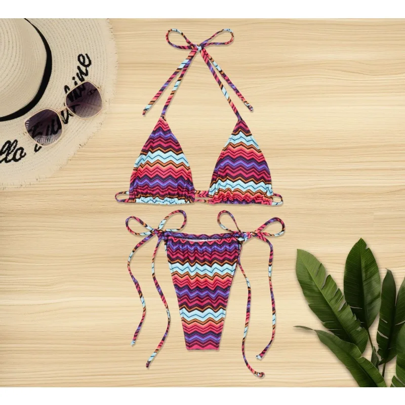 

Floral Micro Bikini 2025 Sexy Women Swimsuit Female String Bikini Set Padded Women Swimwear Brazilian Biquini Bathing Suit Beach