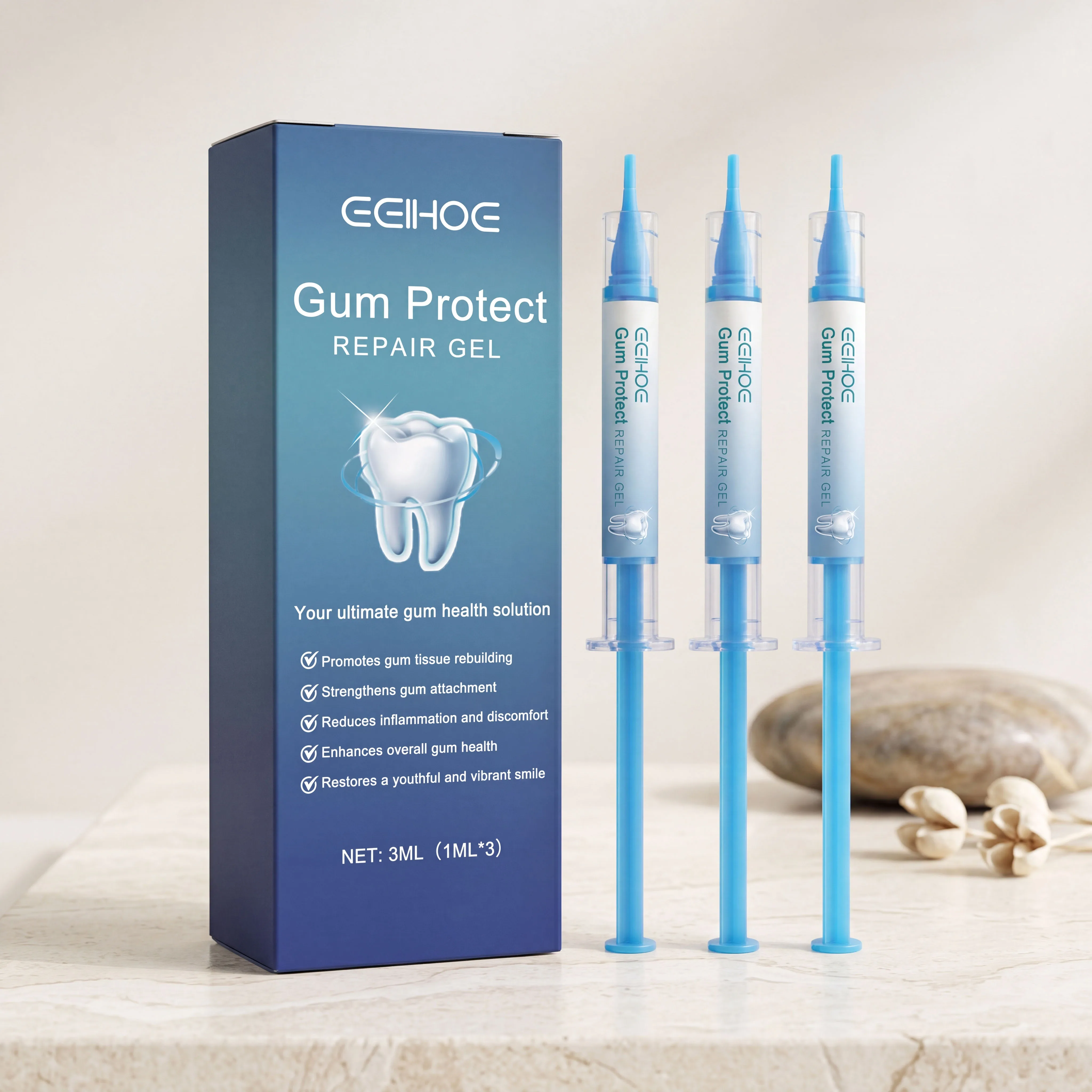 Gum Protect Repair Gel Relieve Swelling Prevent Gum Recession Improve Gingival Damaged Inflammation Clean Teeth Stains Whitener