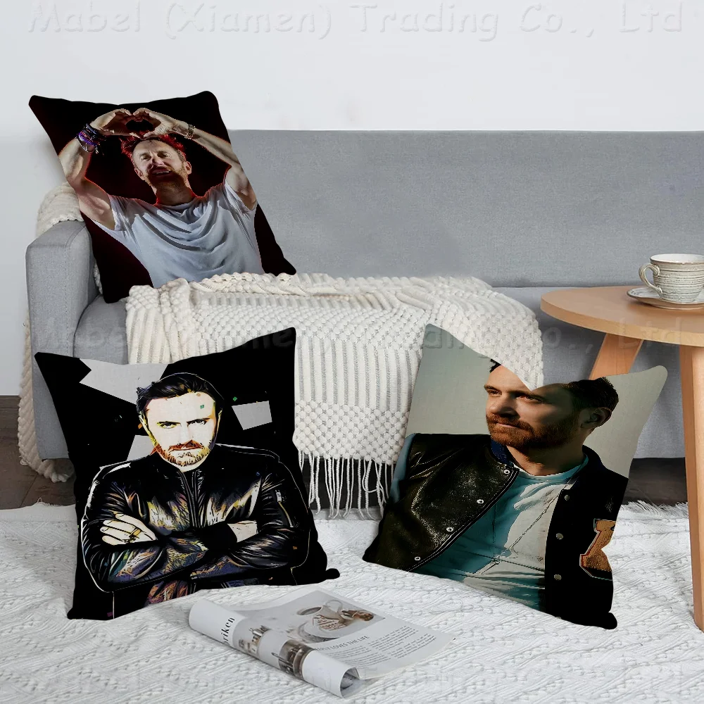 D-DAVID GUETTA Popular DJs Pillow Cover Sofa Cushion Cover Home Room Decoration Children Gift