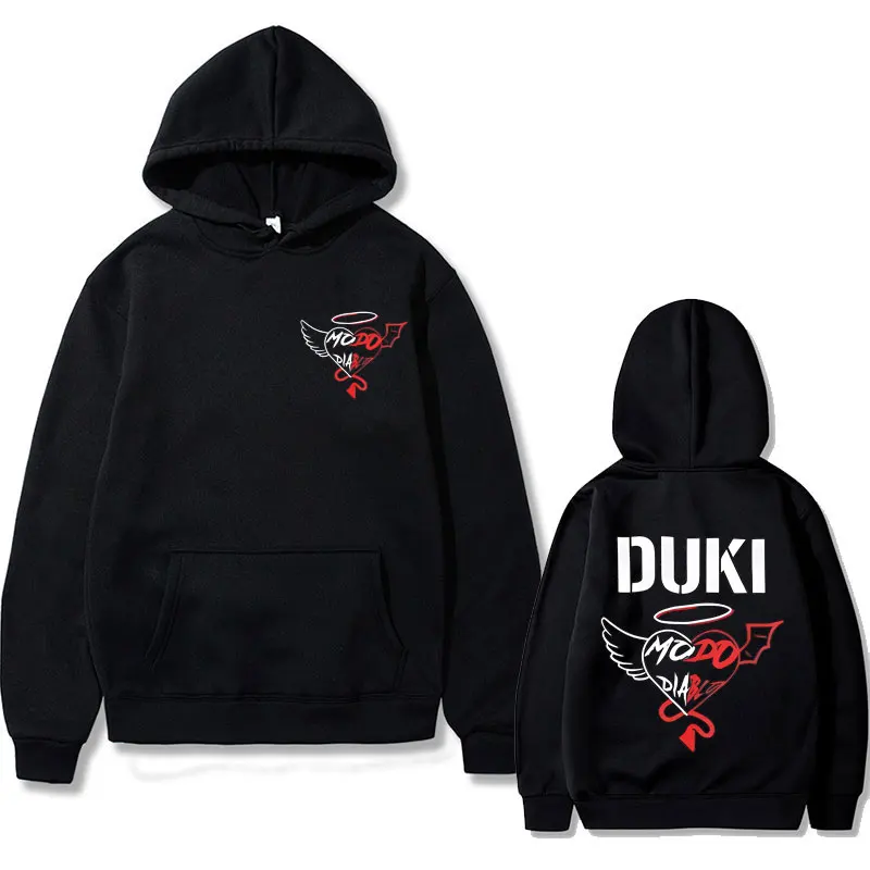 Rapper Duki Mododiablo Music Album Graphic Hoodie Men Women Hip Hop Oversized Sportswear Men's Fashion Casual Pullover Hoodies