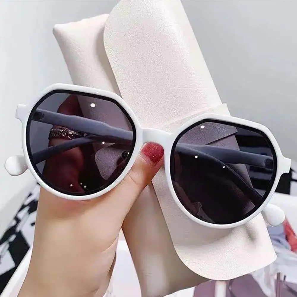Trendy Jelly Women's Sunglasses Unique Popular Round Frame Sun Glasses Beige Brown Shades for Women & Men