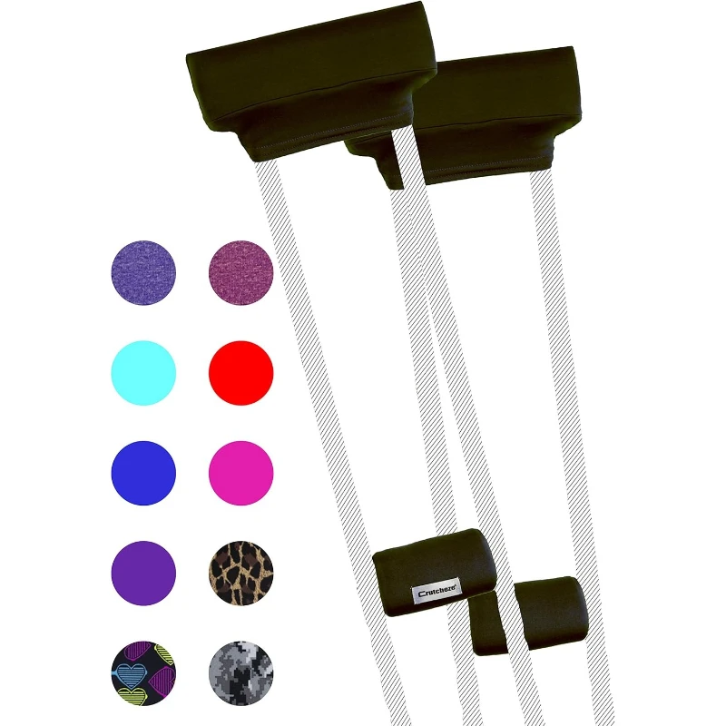 

Crutcheze Premium USA Designed Crutch Pad and Hand Grip Covers | Comfortable Underarm Padding Washable Breathable Moisture