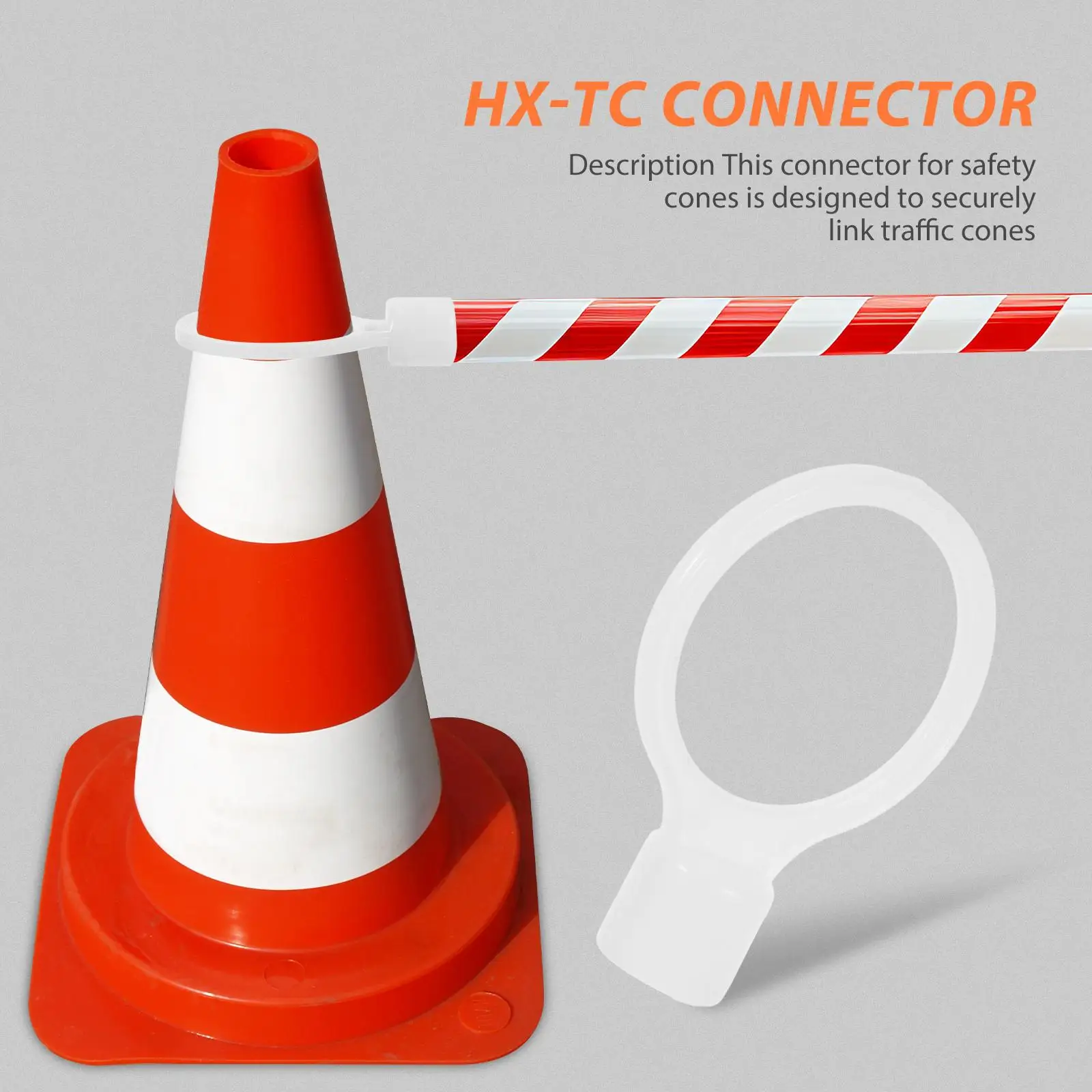 6pcs Retractable Traffic Cone Bar Rings Traffic Cone Connectors Temporary Crowd Control System For Garage Parking Helper And Dri