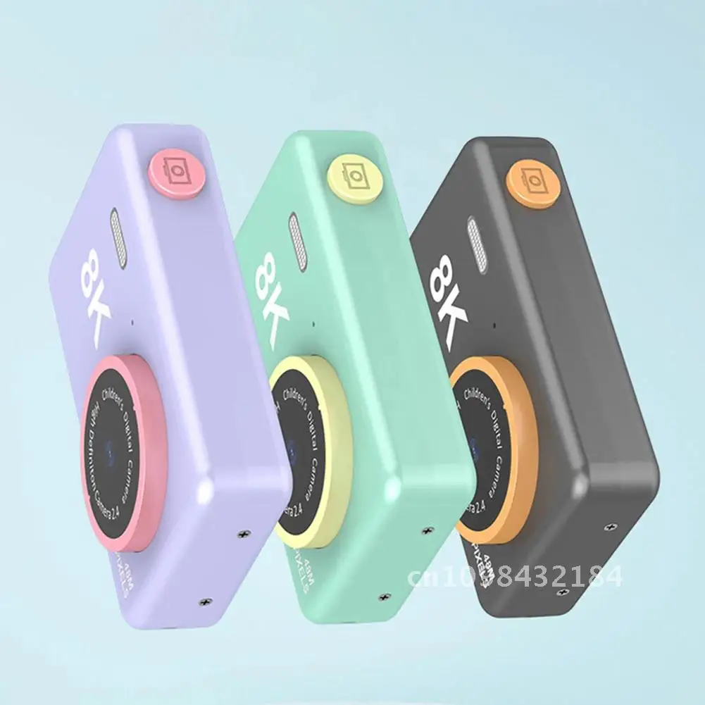 كاميرا صور مزدوجة 80 ميجابكسل ألعاب تعليمية 2.4 بوصة HD شاشة كاميرا للأطفال شحن USB كاميرا فيديو للأطفال كرتونية مع بطاقة 32 جيجابايت