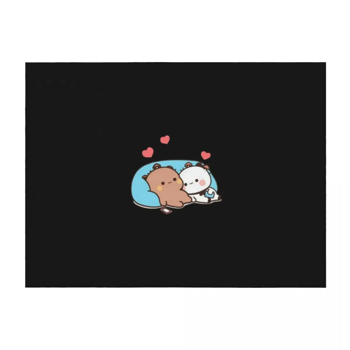 

bear and panda bubu dudu balloon Throw Blanket Decorative Beds Decoratives Vintage Luxury St Blankets