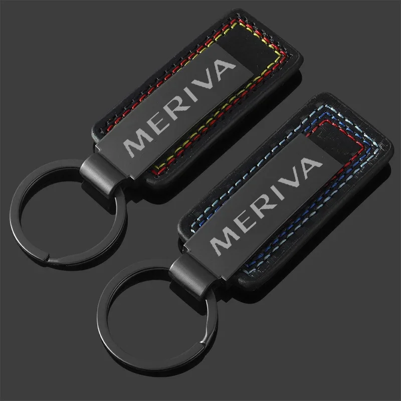 Leather Car KeyChain Key Chain Rings Gift Keyrings Holder for Opel MERIVA Logo H G Corsa D Vectra B Insignia Zafira Accessories