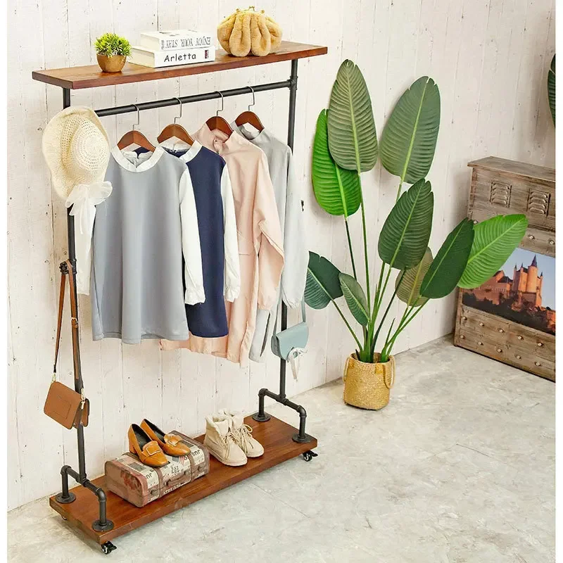 Hot-selling industrial ducted clothing rack, mobile hangingrack, coatrack, floor-standing clothesrack, garment displayrack